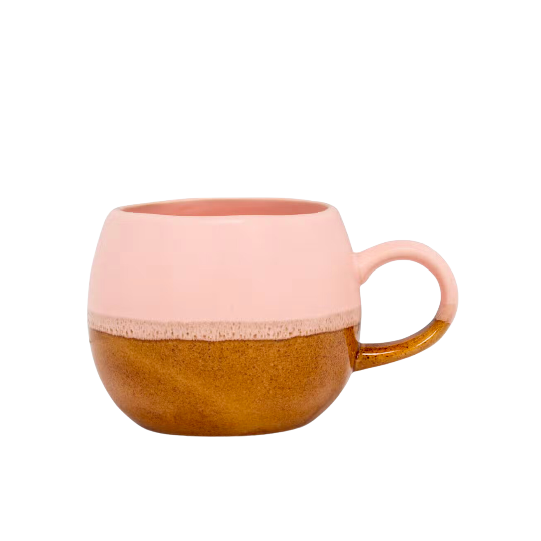 Brown/Pink Ball Mug - 16oz