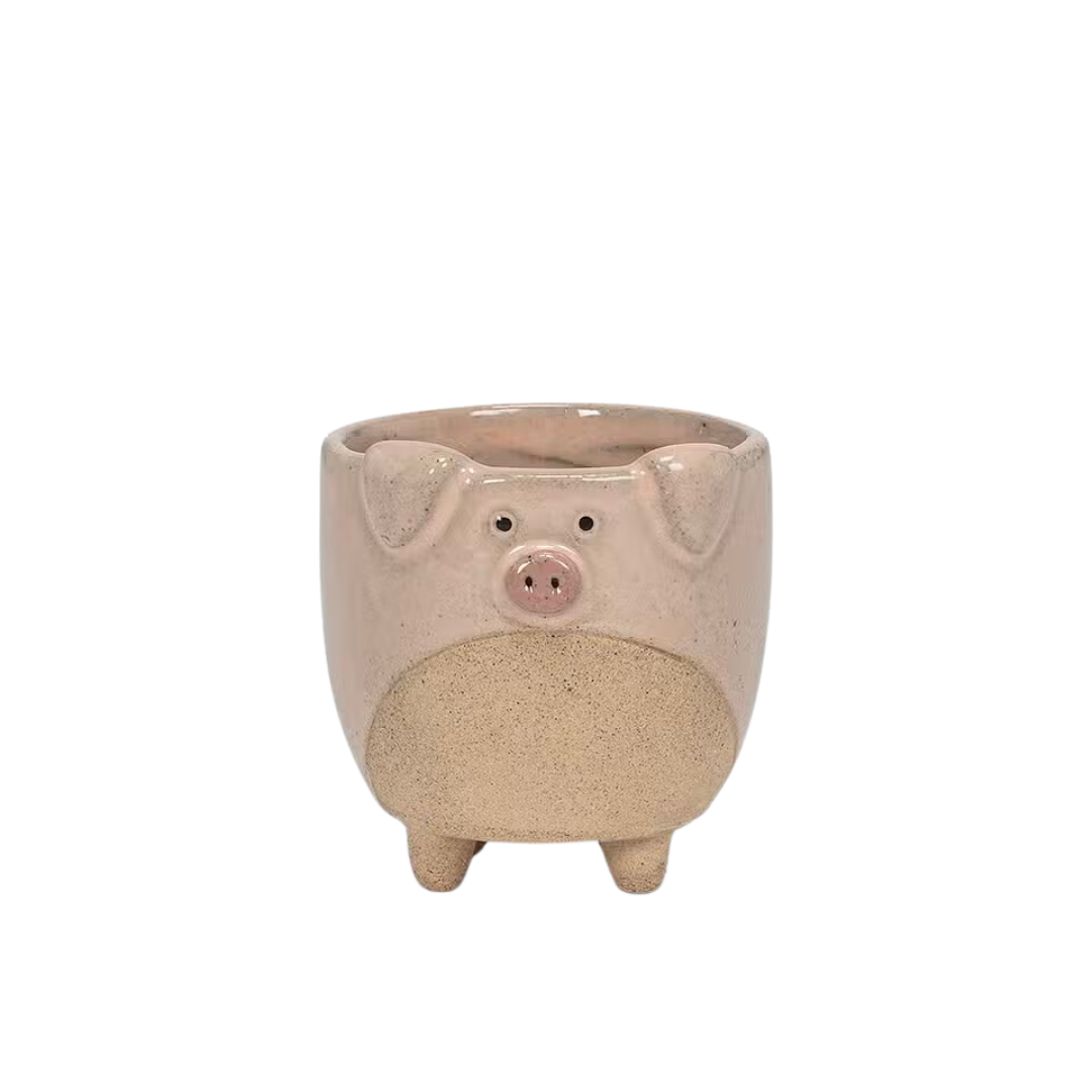 Large Pig on Legs Planter