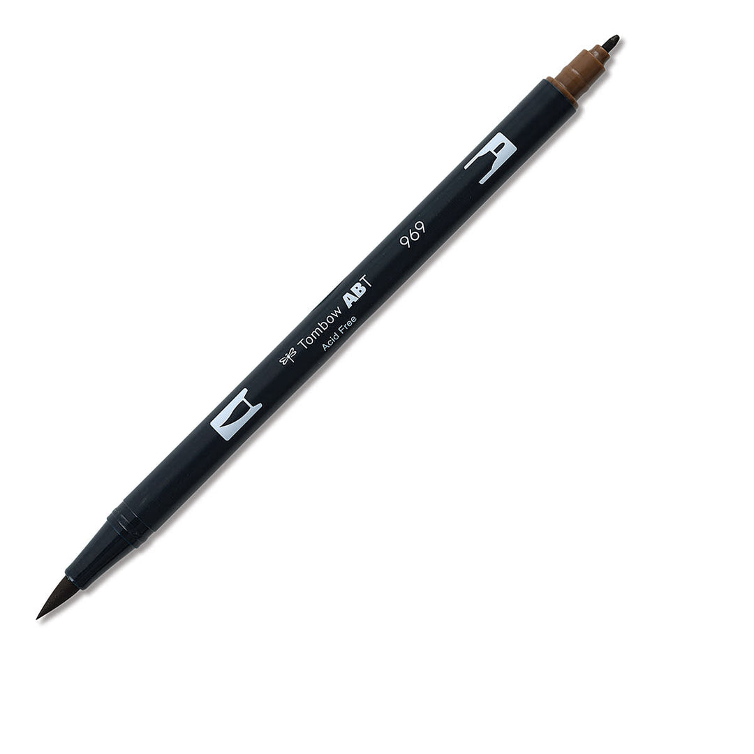 Dual Brush Pen Art Markers - 969 Chocolate