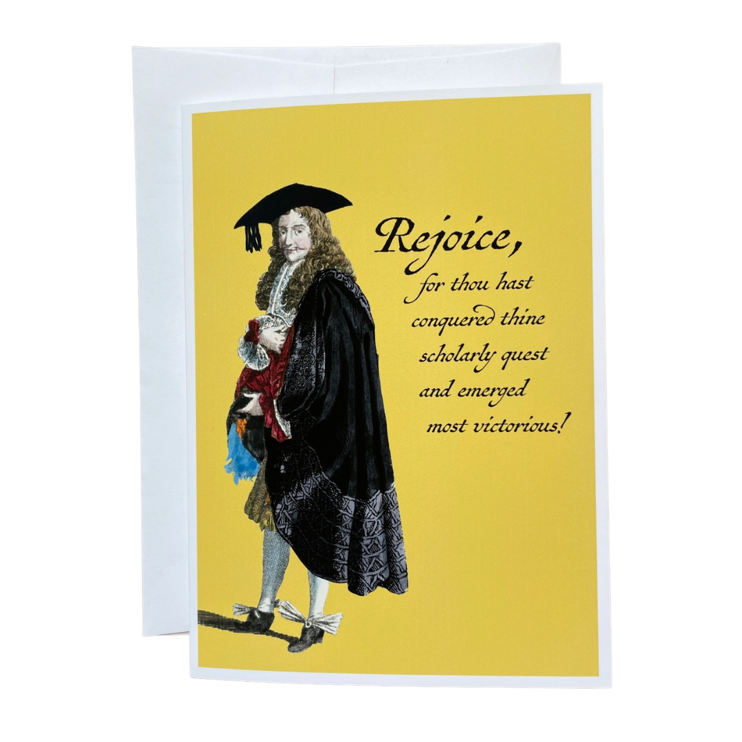 Renaissance Funny Graduation Card