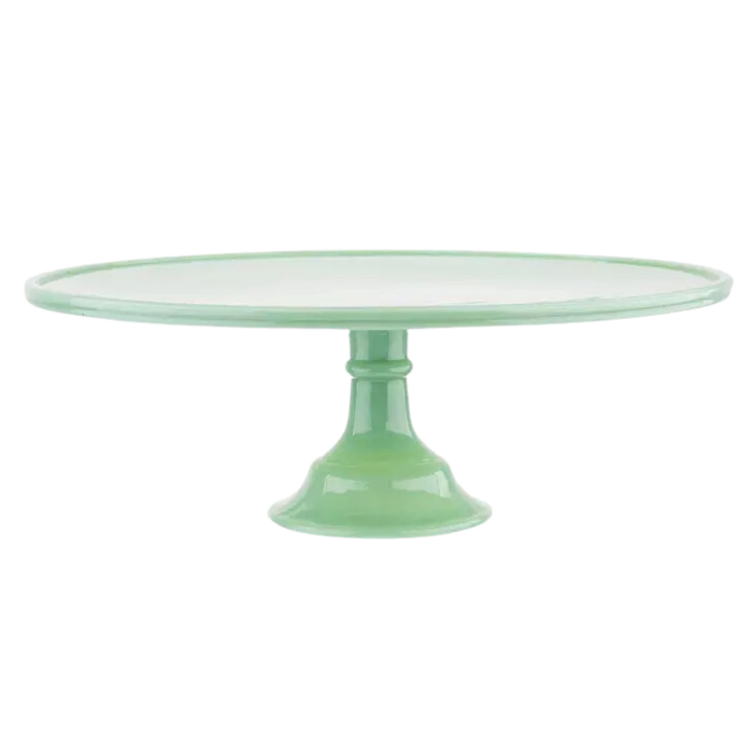 Jadeite Glass Collection Cake Stand