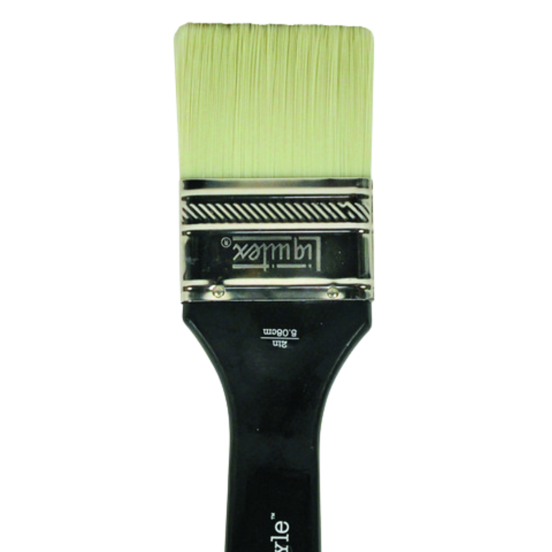 Freestyle Large Scale Brush Long Handle Flat 2"