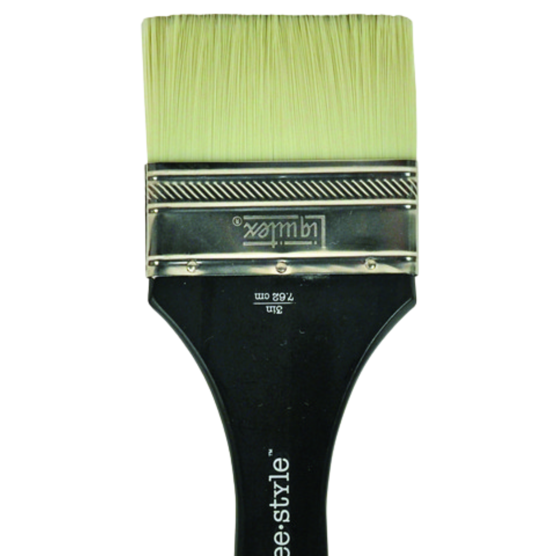 Freestyle Large Scale Brush Long Handle Flat 3"