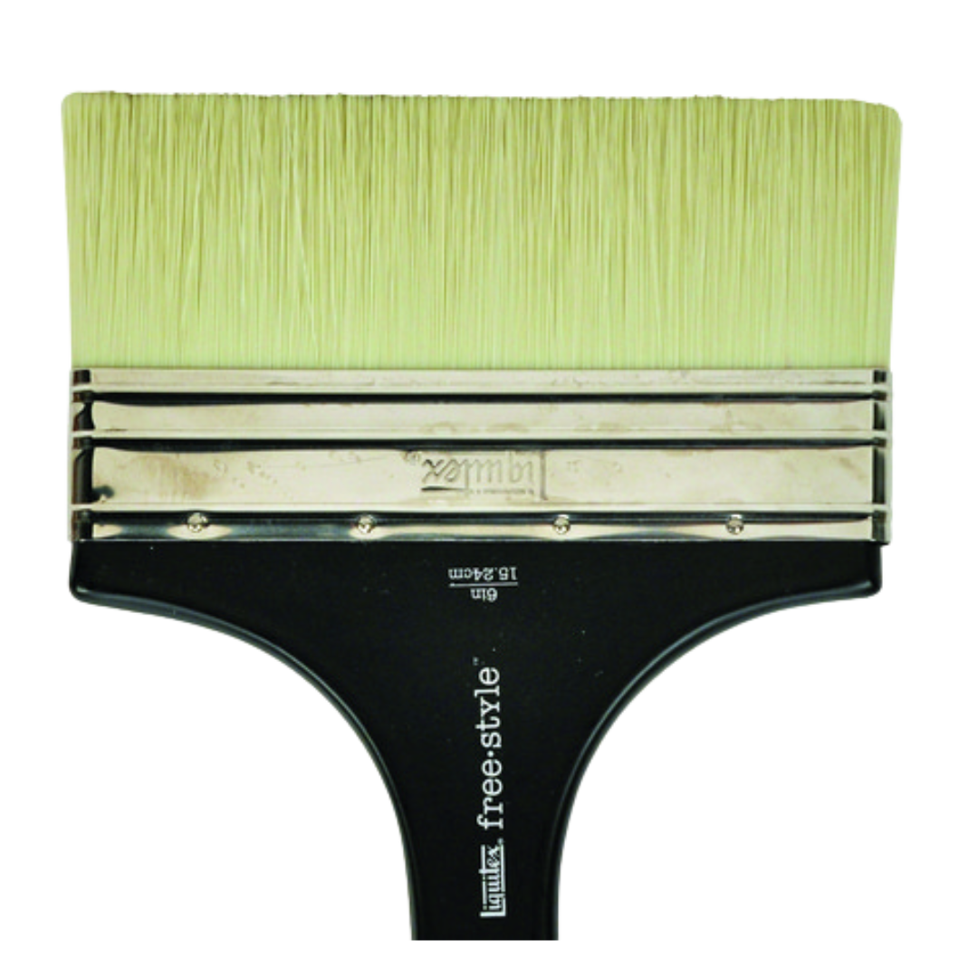 Freestyle Large Scale Brush Short Handle Flat 6"