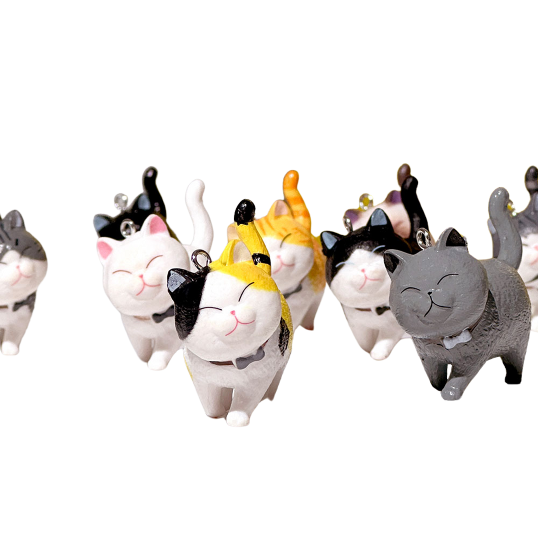 Best Friend Cat Figurine Collectable Keyring Random Box