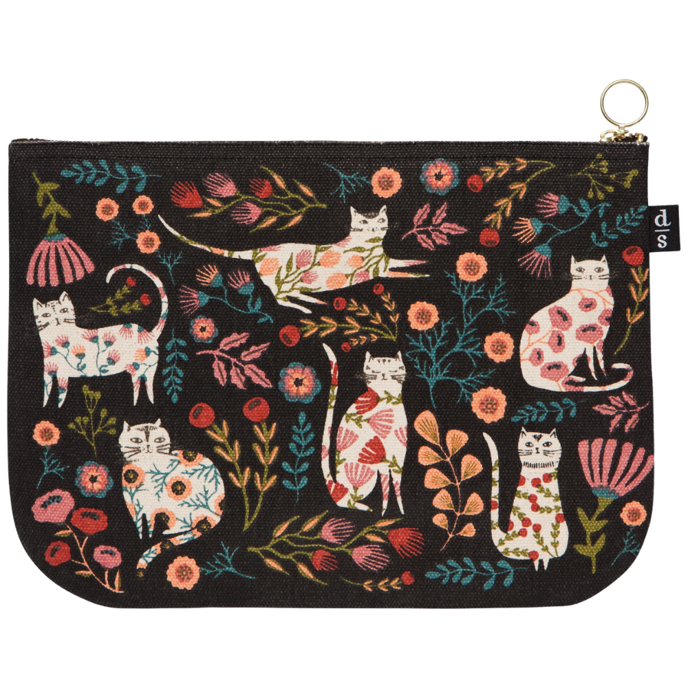 Catbloom Large Zipper Pouch