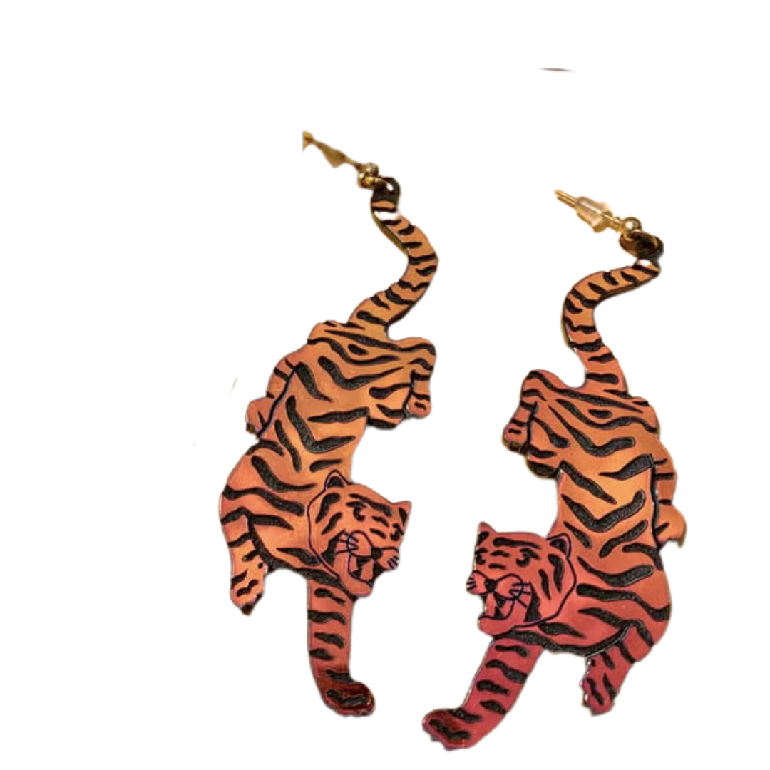 Tiger Earrings
