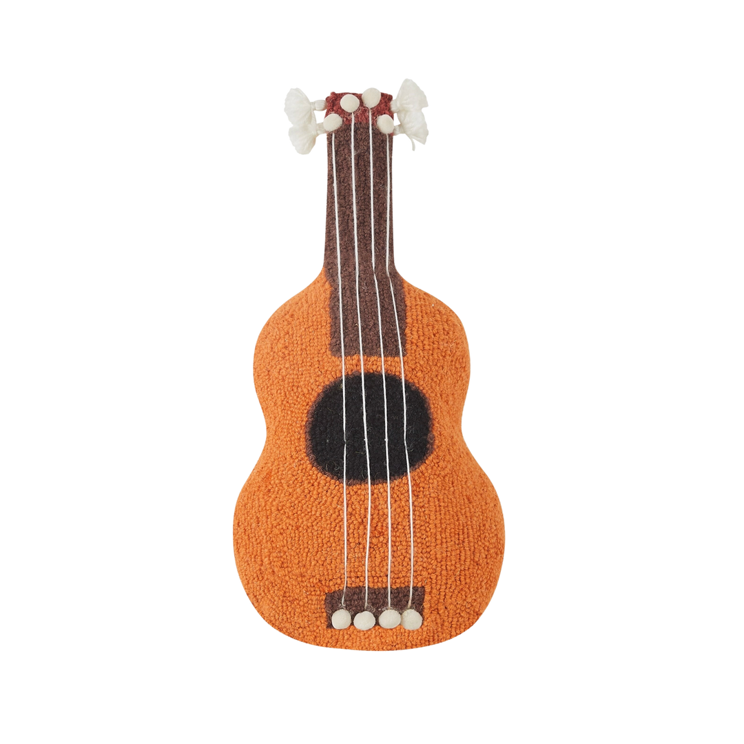 Uke with Pom Poms & Tassel Shaped Hook Pillow