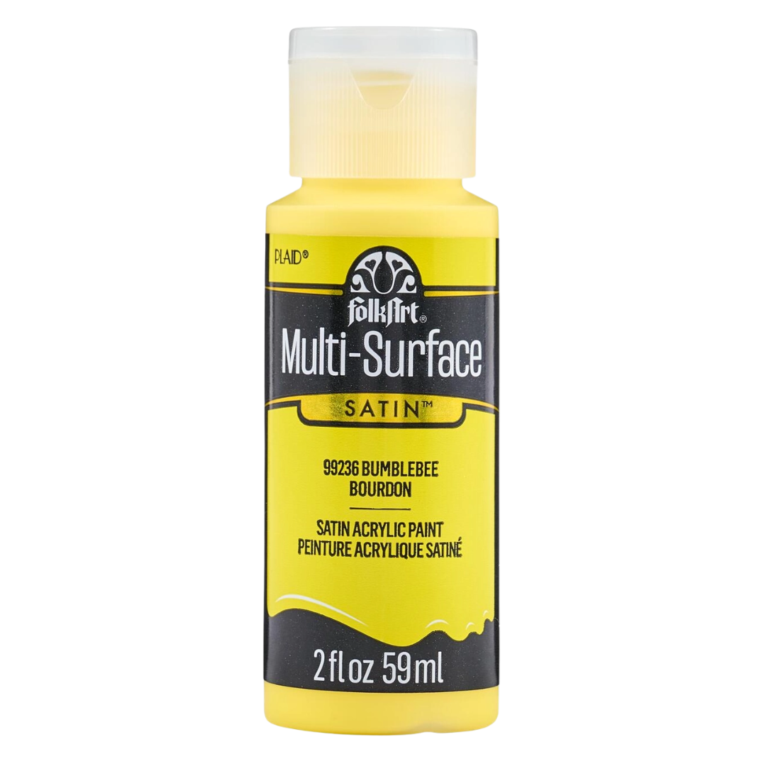 Folkart Multi-Surface Satin Acrylic Paint 2 oz - Bumblebee