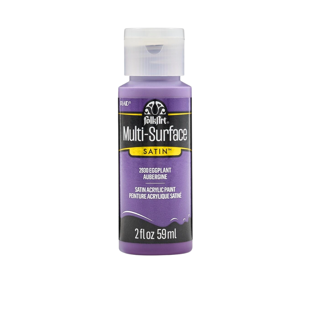 Folkart Multi-Surface Satin Acrylic Paint 2 oz - Eggplant