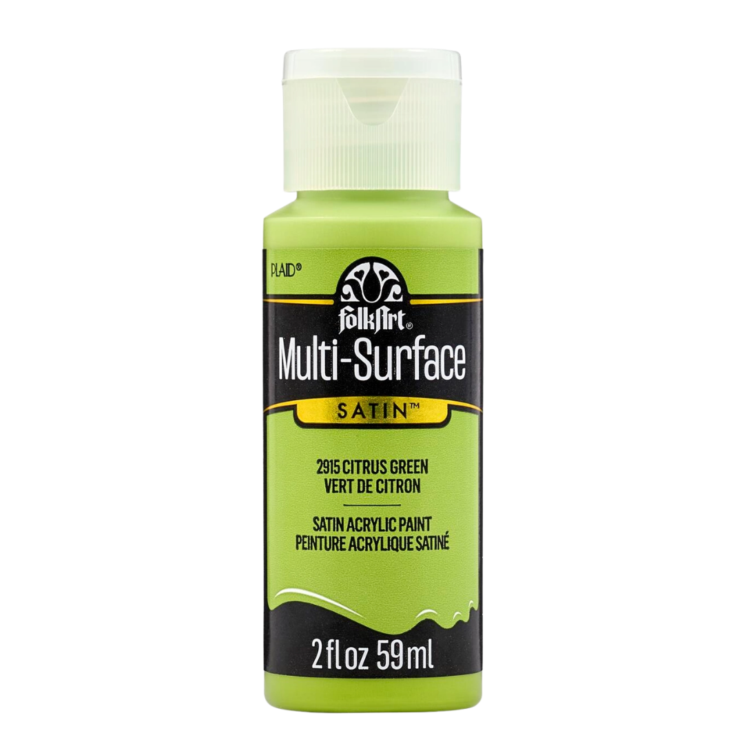 Folkart Multi-Surface Satin Acrylic Paint 2 oz - Fresh Foliage
