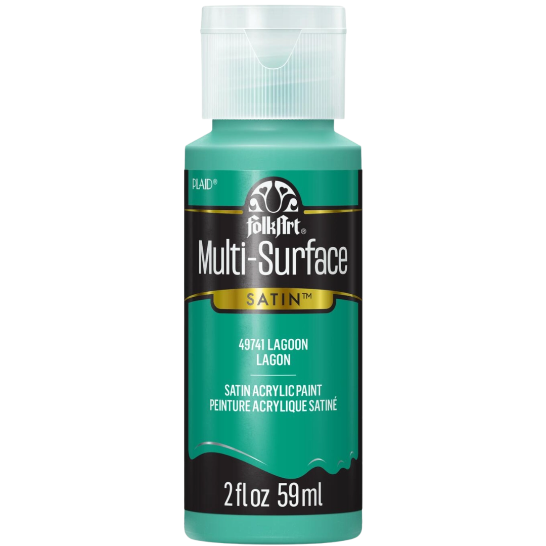 Folkart Multi-Surface Satin Acrylic Paint 2 oz - Lagoon