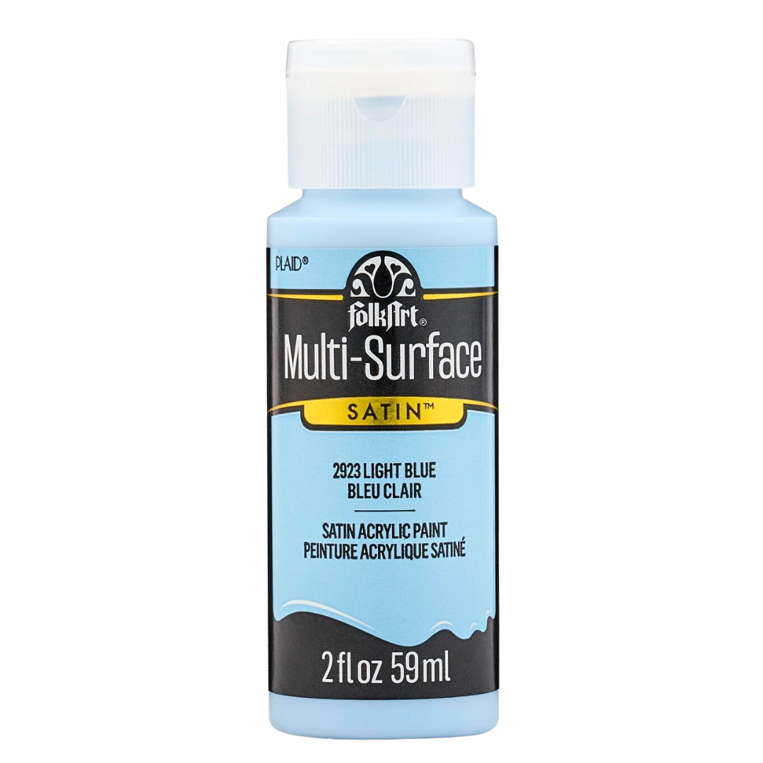 Folkart Multi-Surface Satin Acrylic Paint 2 oz - Light Blue