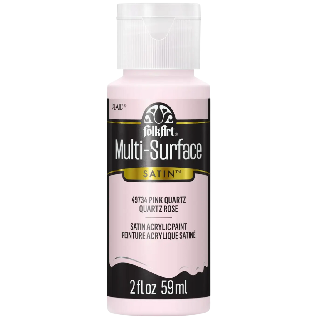 Folkart Multi-Surface Satin Acrylic Paint 2 oz - Pink Quartz