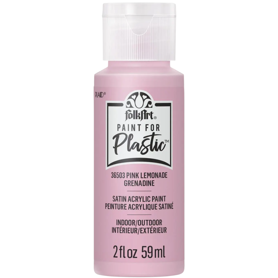 FolkArt Paint For Plastic 2 oz - Pink Lemonade