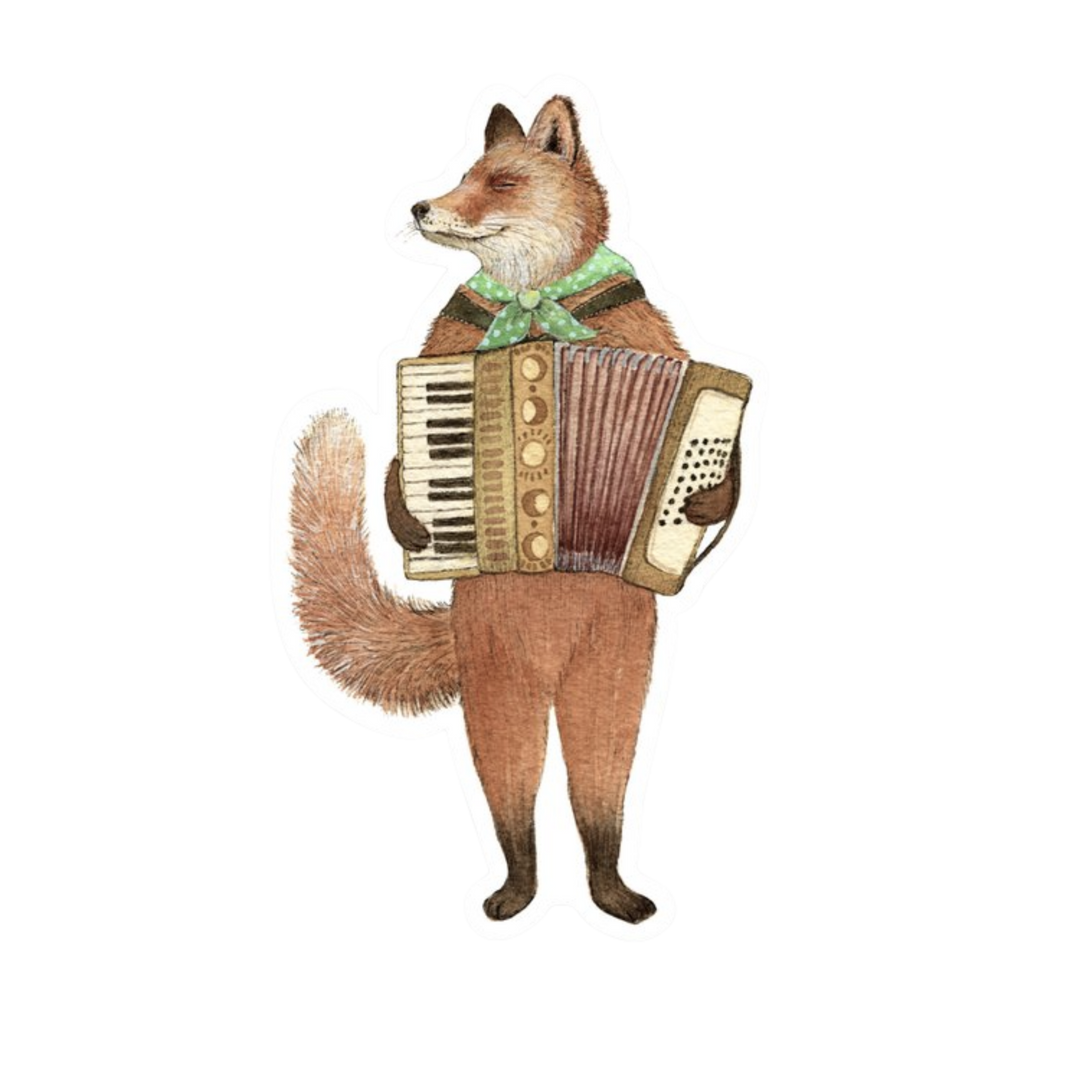 Papa's Accordion Sticker