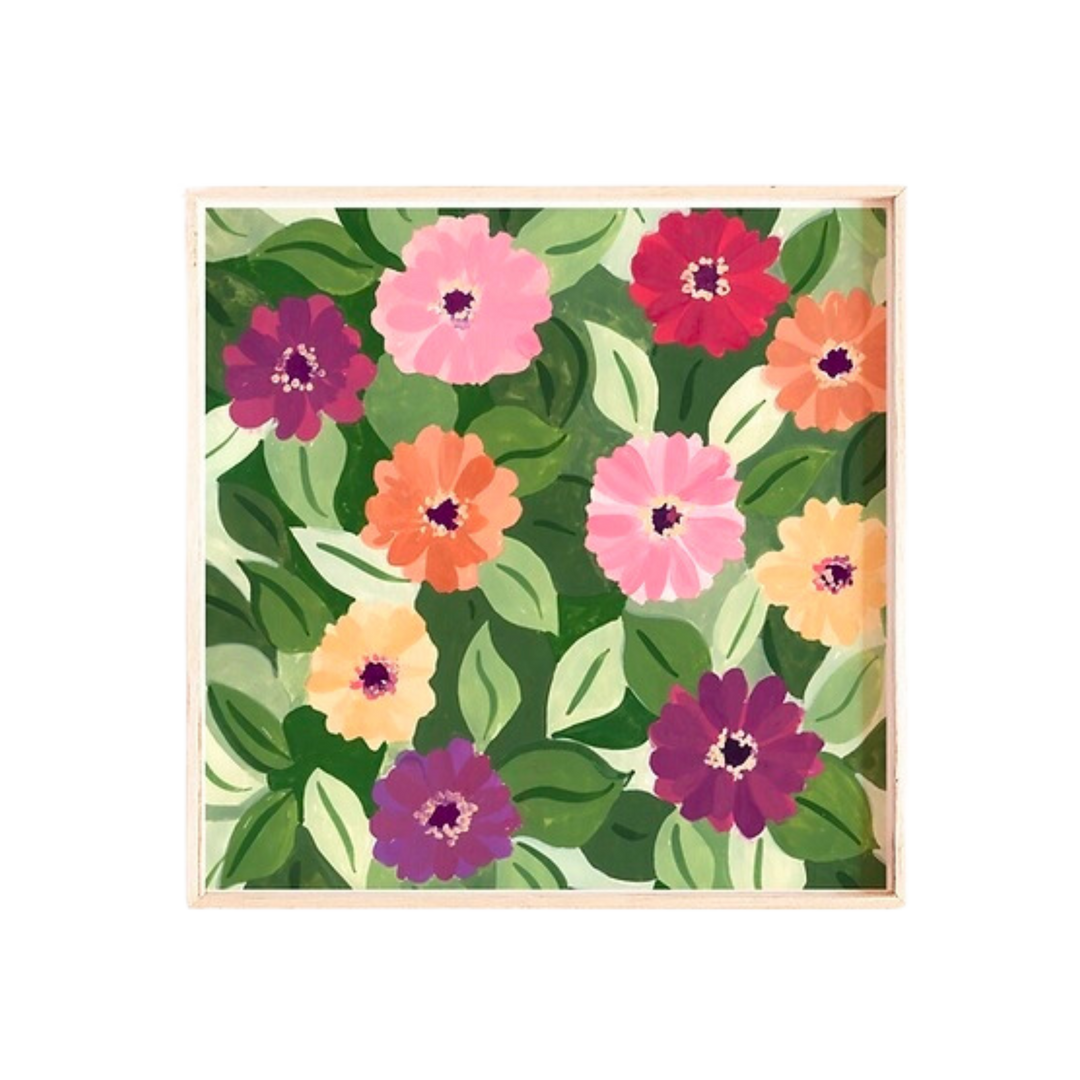 Zinnia Flowers Art Print
