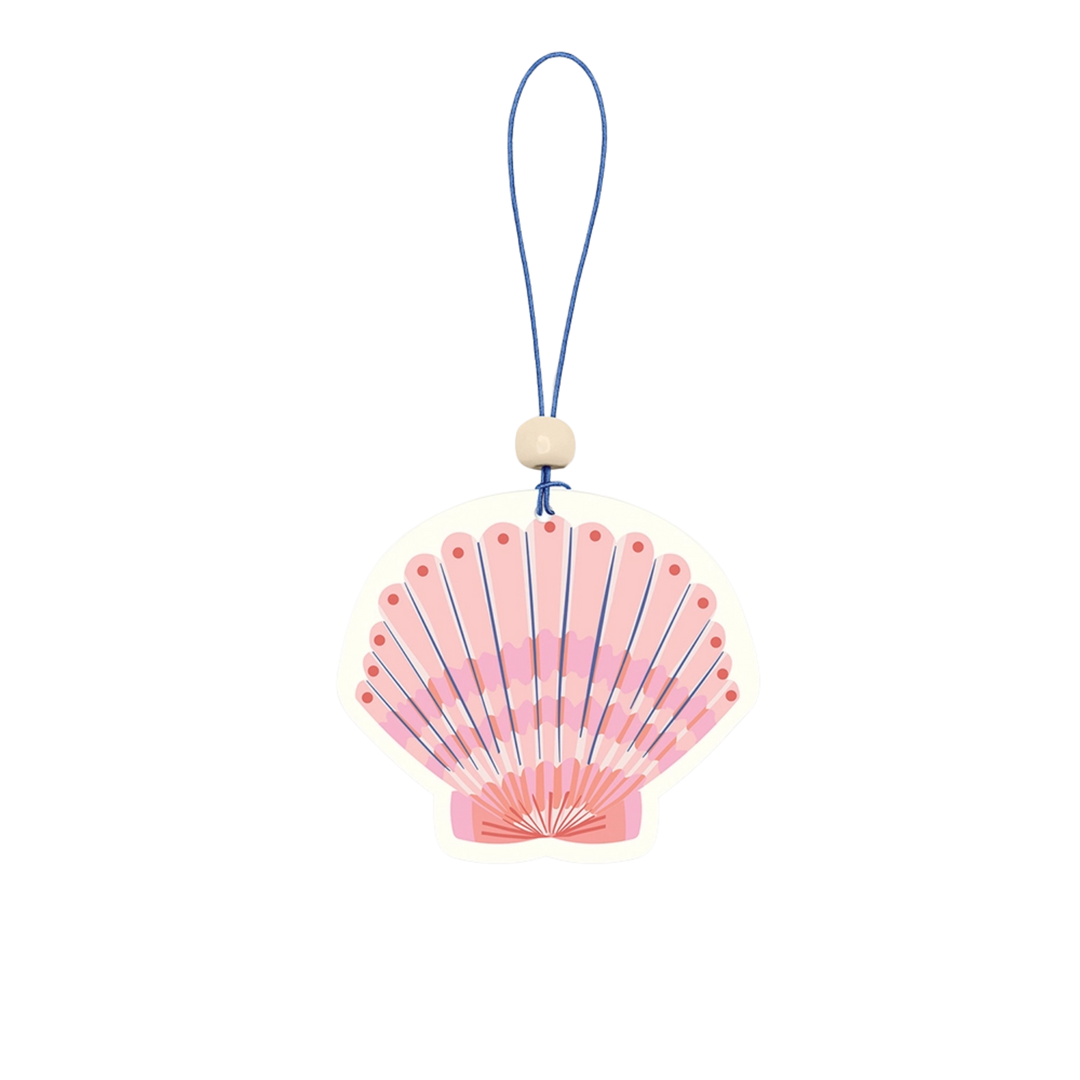 Pink Seashell Car Air Freshener