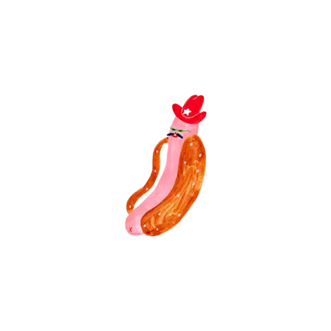Cowboy Hotdog Tattoo Pair