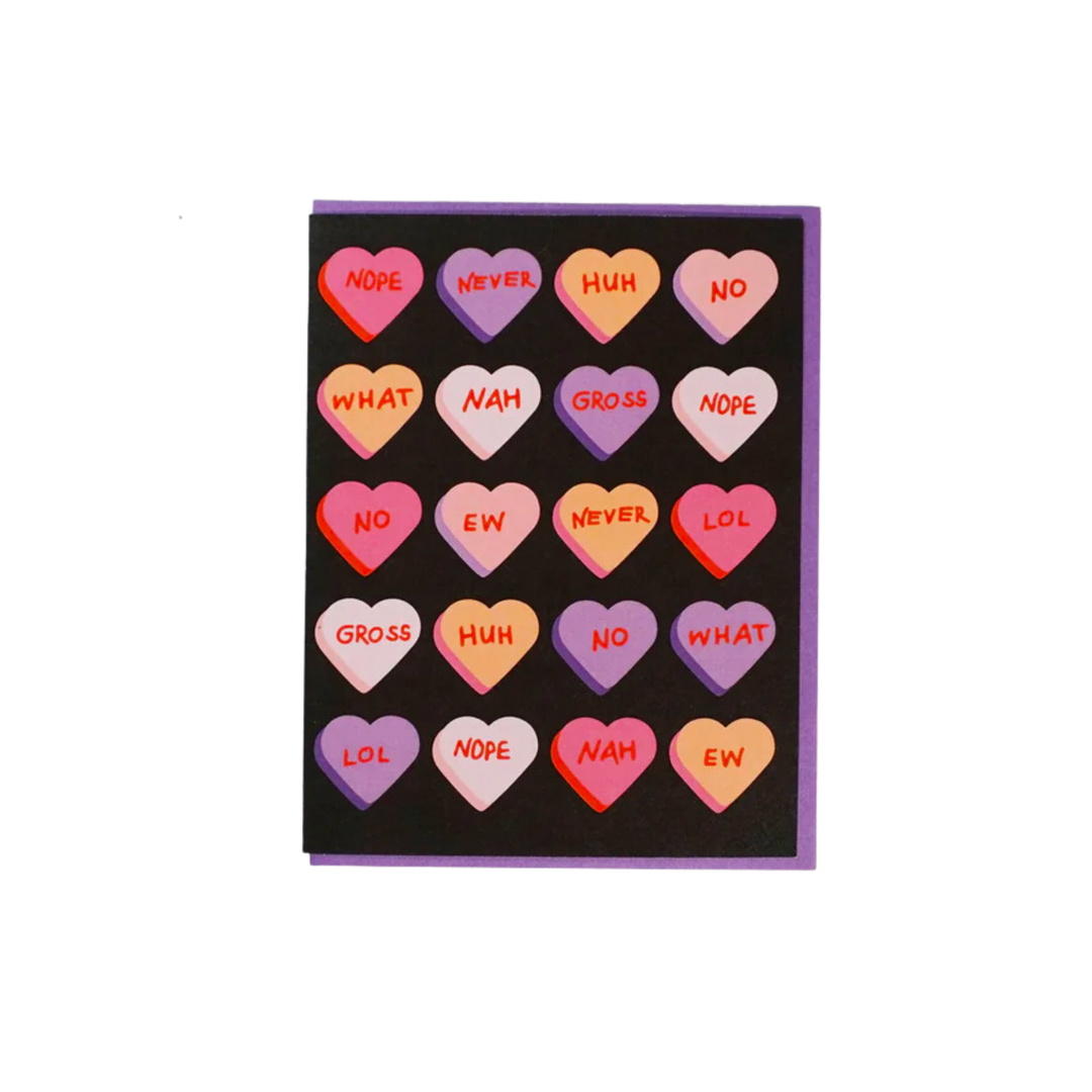 Candy Hearts Greeting Card
