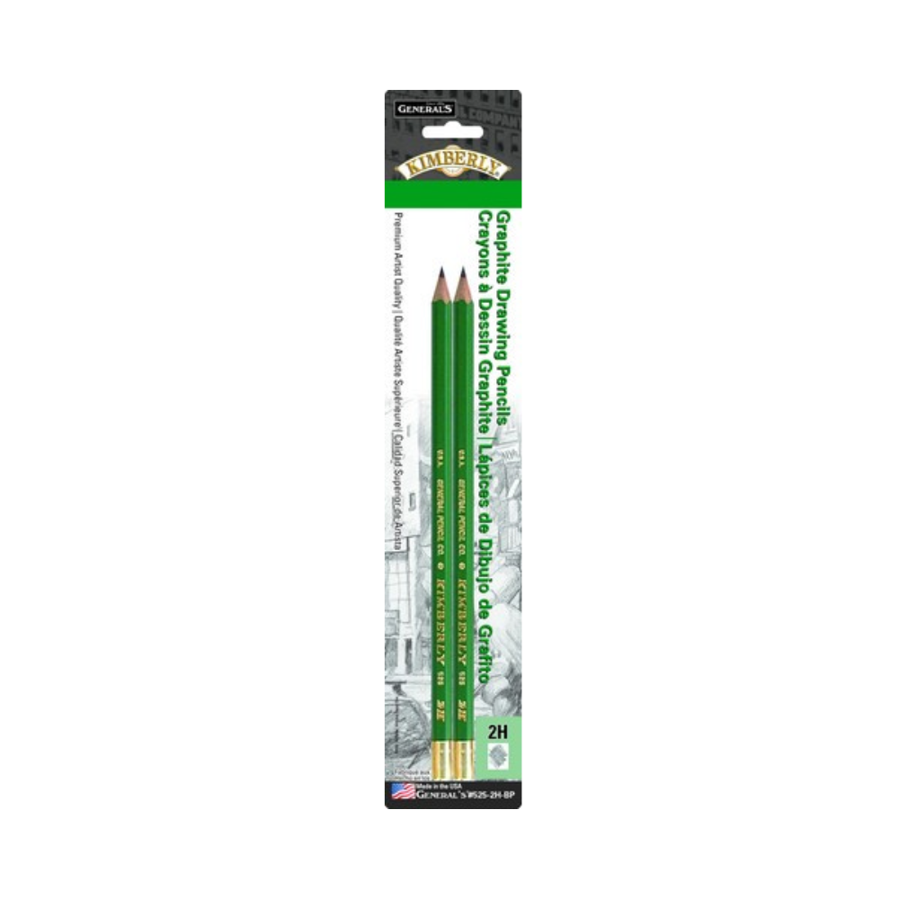 General Pencil Graphite Pencil 2H 2 pack