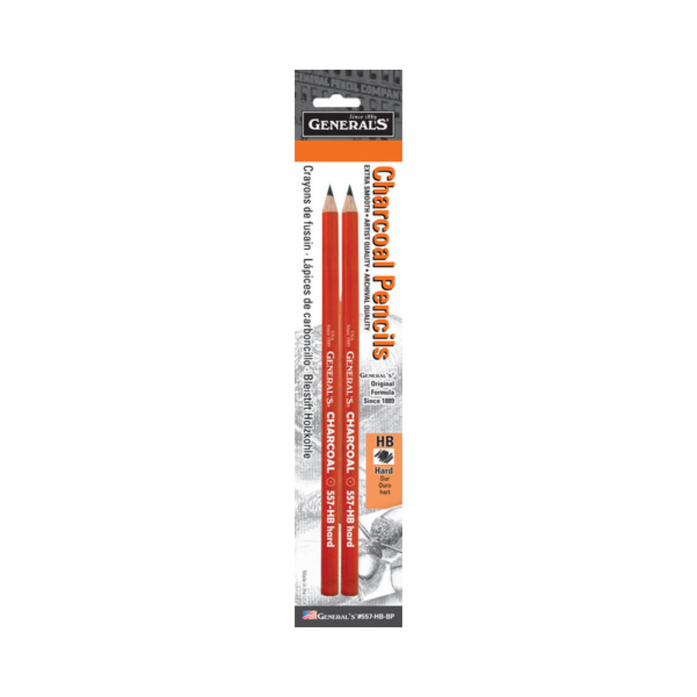 General Pencil Charcoal Pencil HB Blisterpack