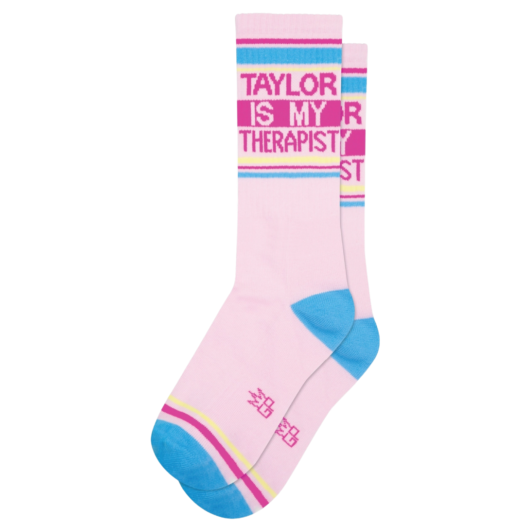 Taylor Is My Therapist Gym Socks