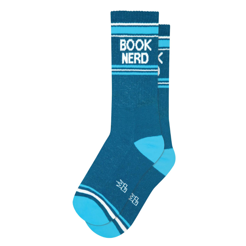 Book Nerd Gym Crew Socks