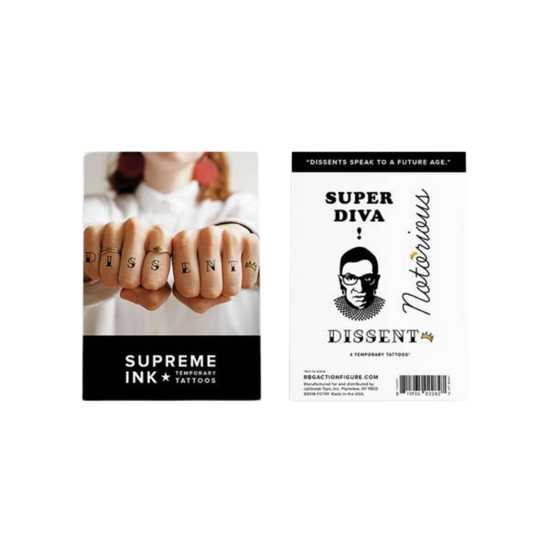 RBG Supreme Ink Temporary Tattoos