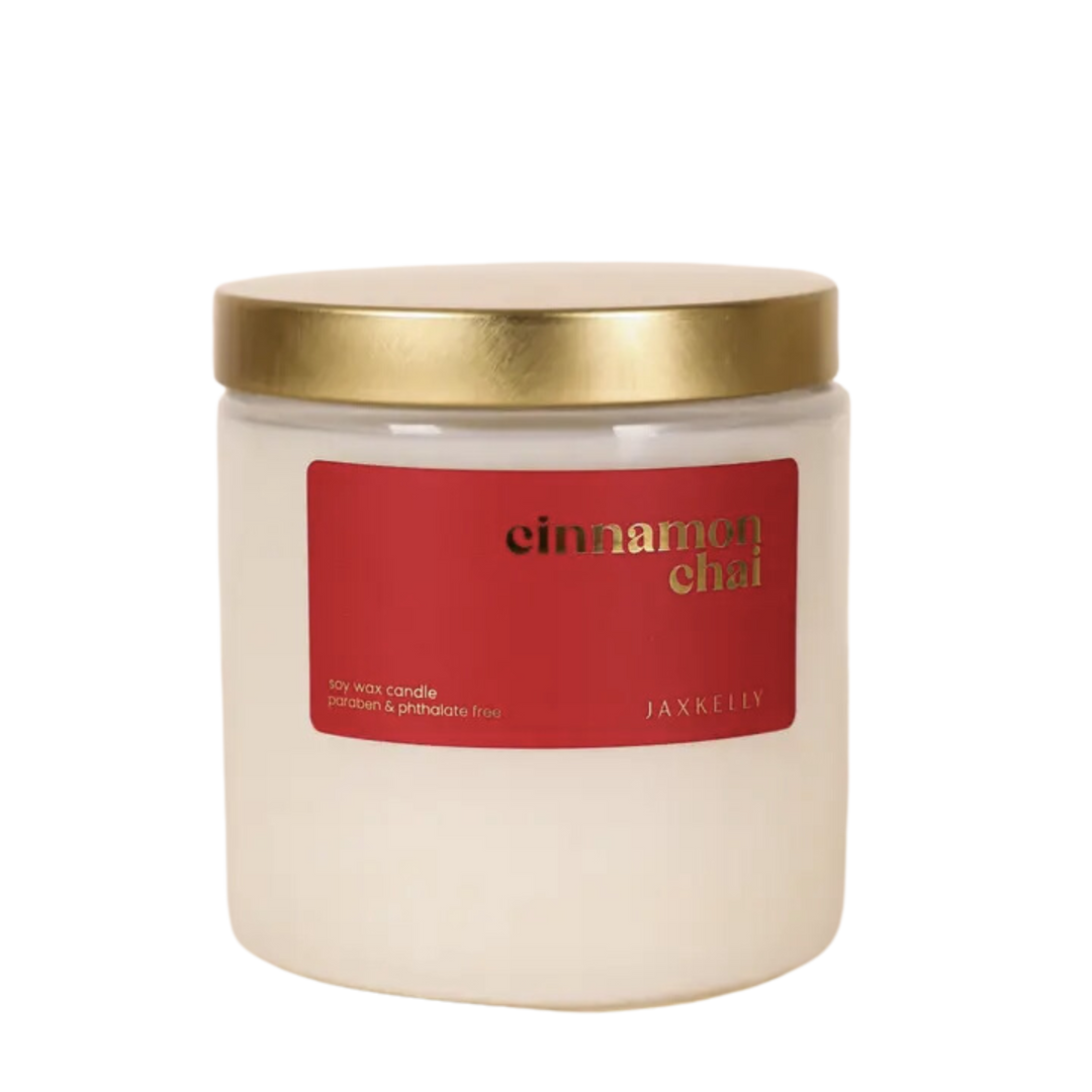 16 oz - Cinnamon Chai Candle - Clear