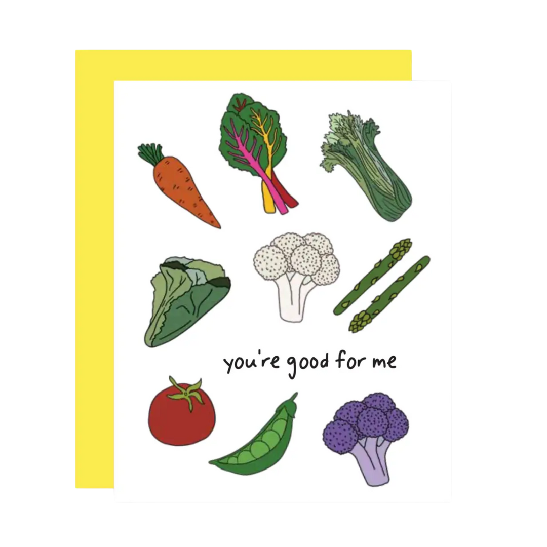 You're Good For Me Risograph Card