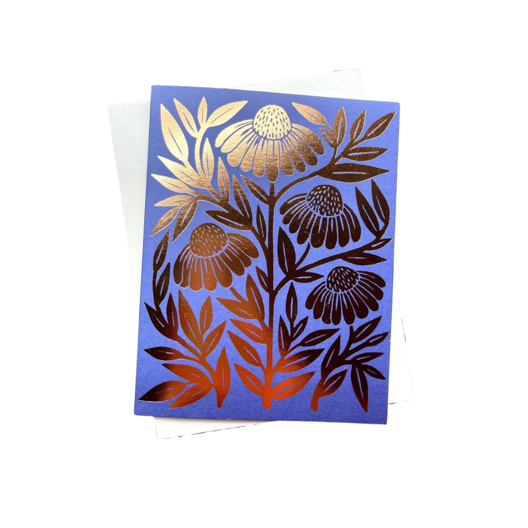 Blue & Gold Foil Greeting Card