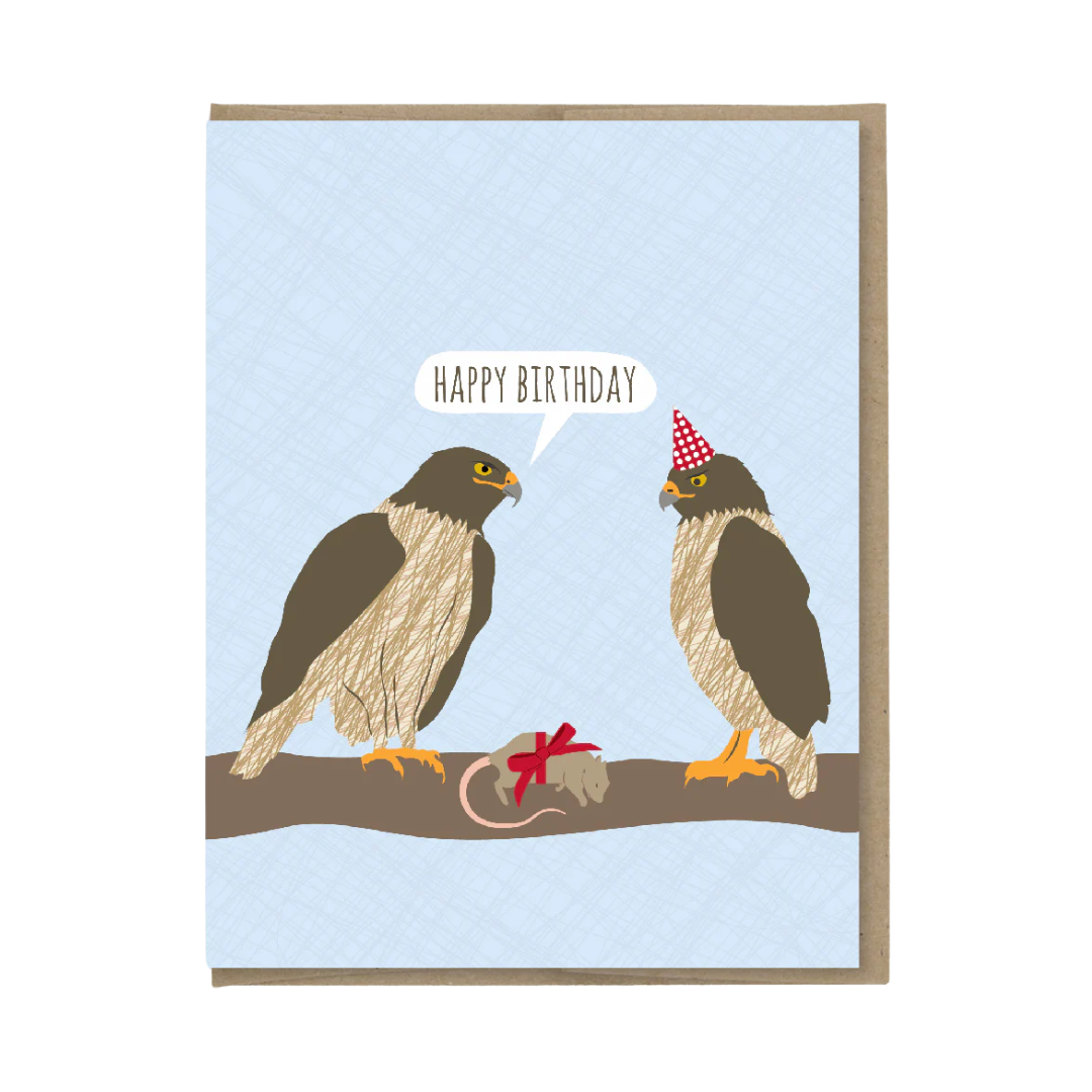 Hawks Birthday Card