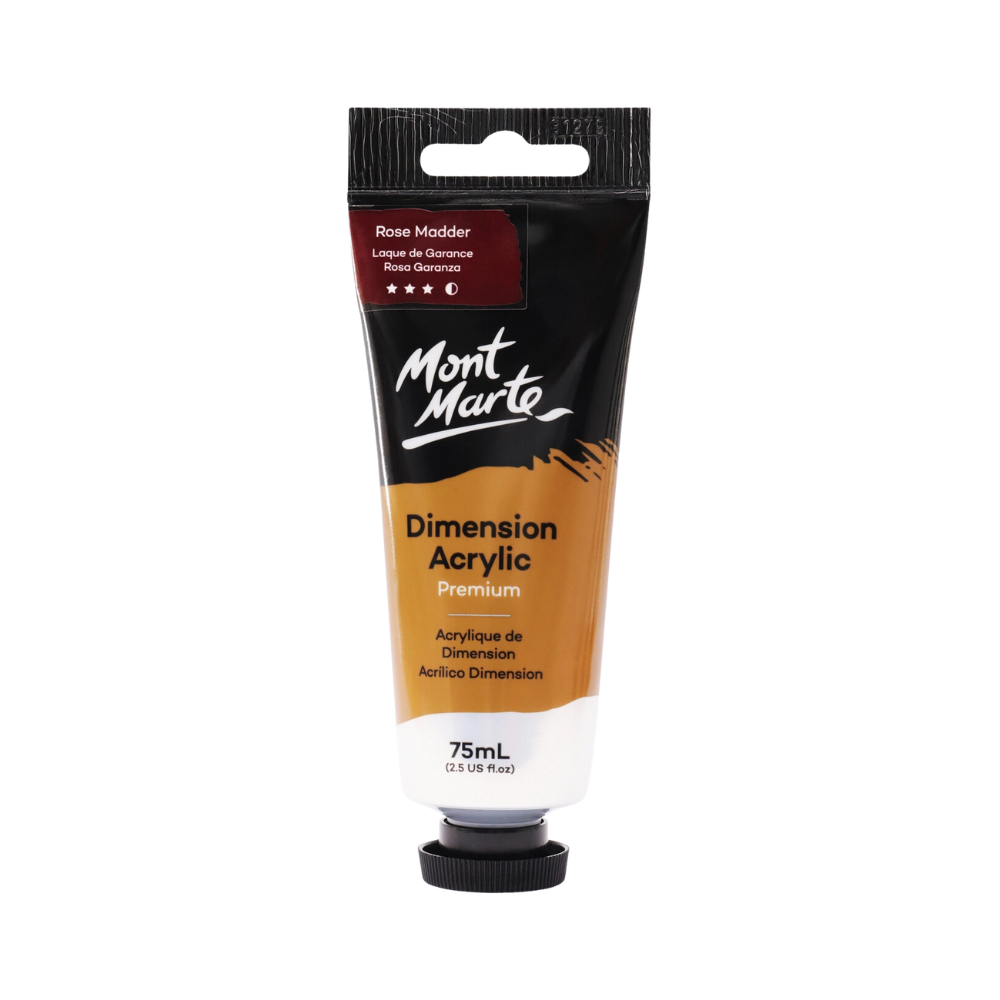Dimension Acrylic Premium 75ml (2.5 US fl. oz.) Tube: Rose Madder