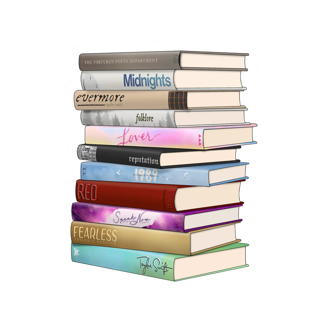 Taylor Swift Albums as Books Sticker