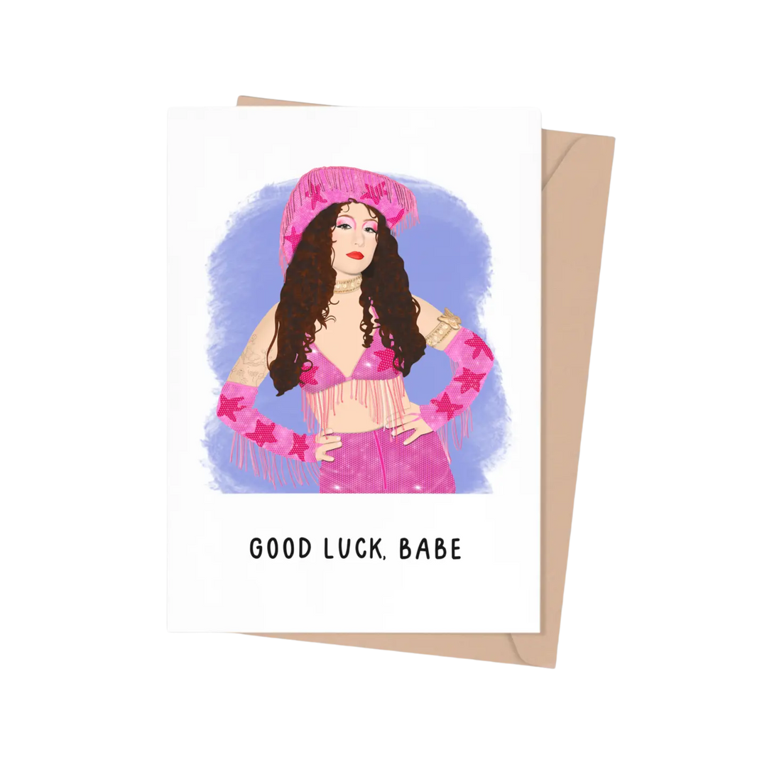 Chappell Roan Good Luck, Babe Greeting Card