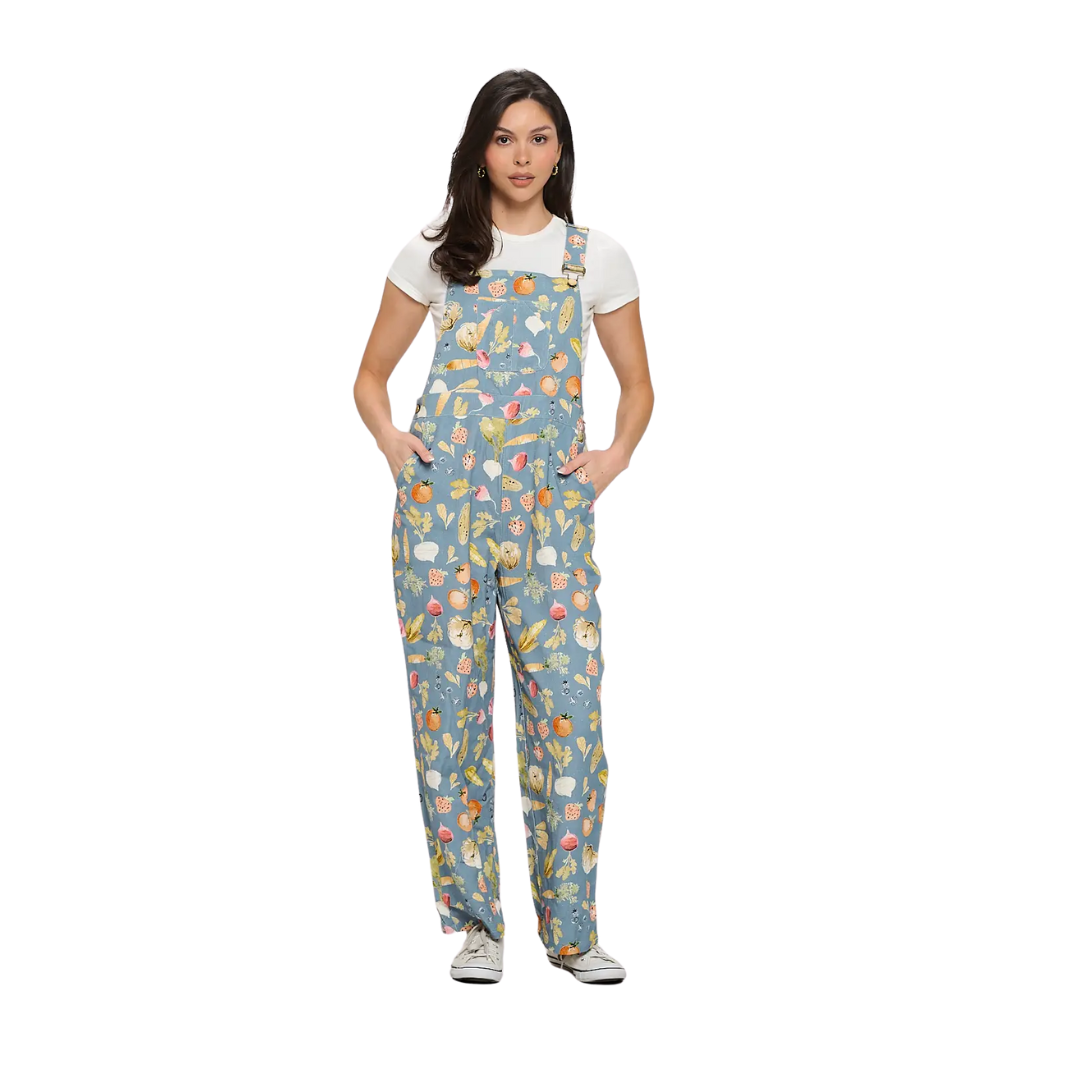 Fruits and Vegetables Print Overall