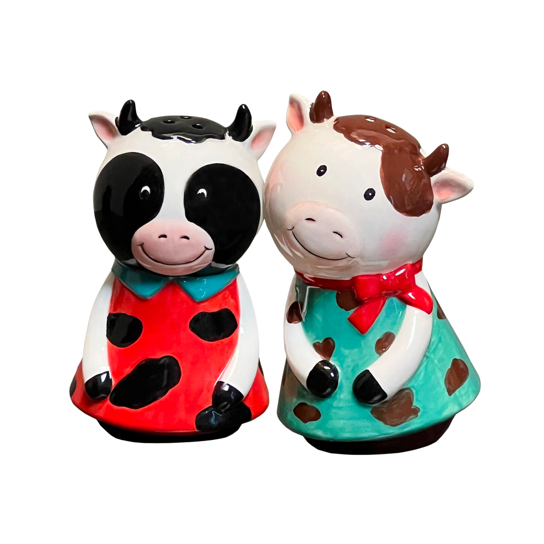 Udderly Cute Cows Salt & Pepper Set