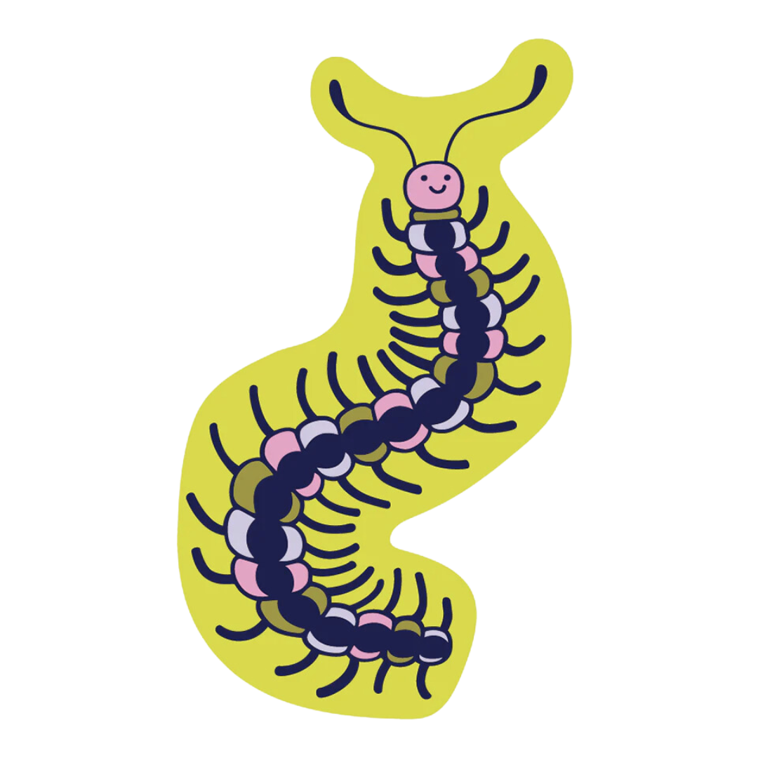 Centipede Sticker