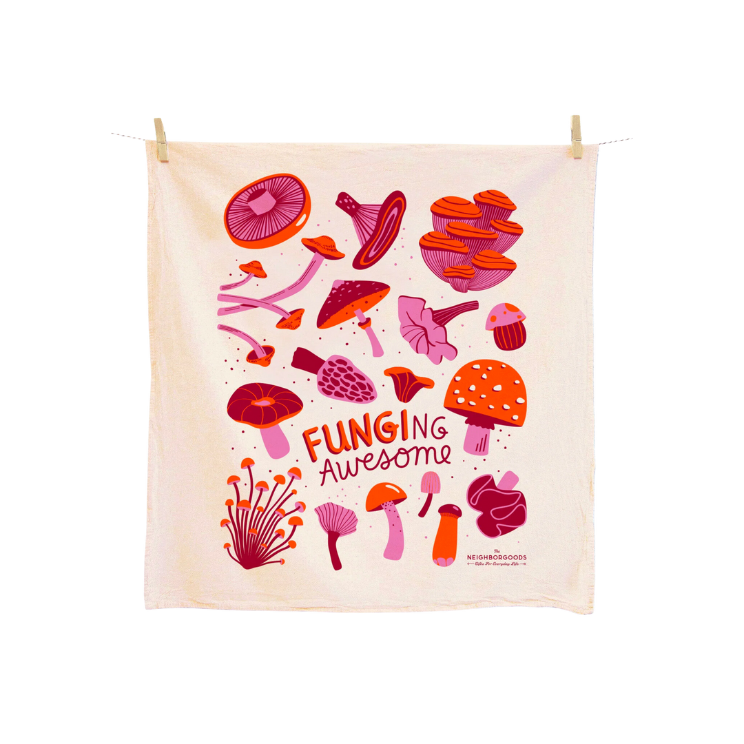 Funging Awesome Mushroom Dish Towel