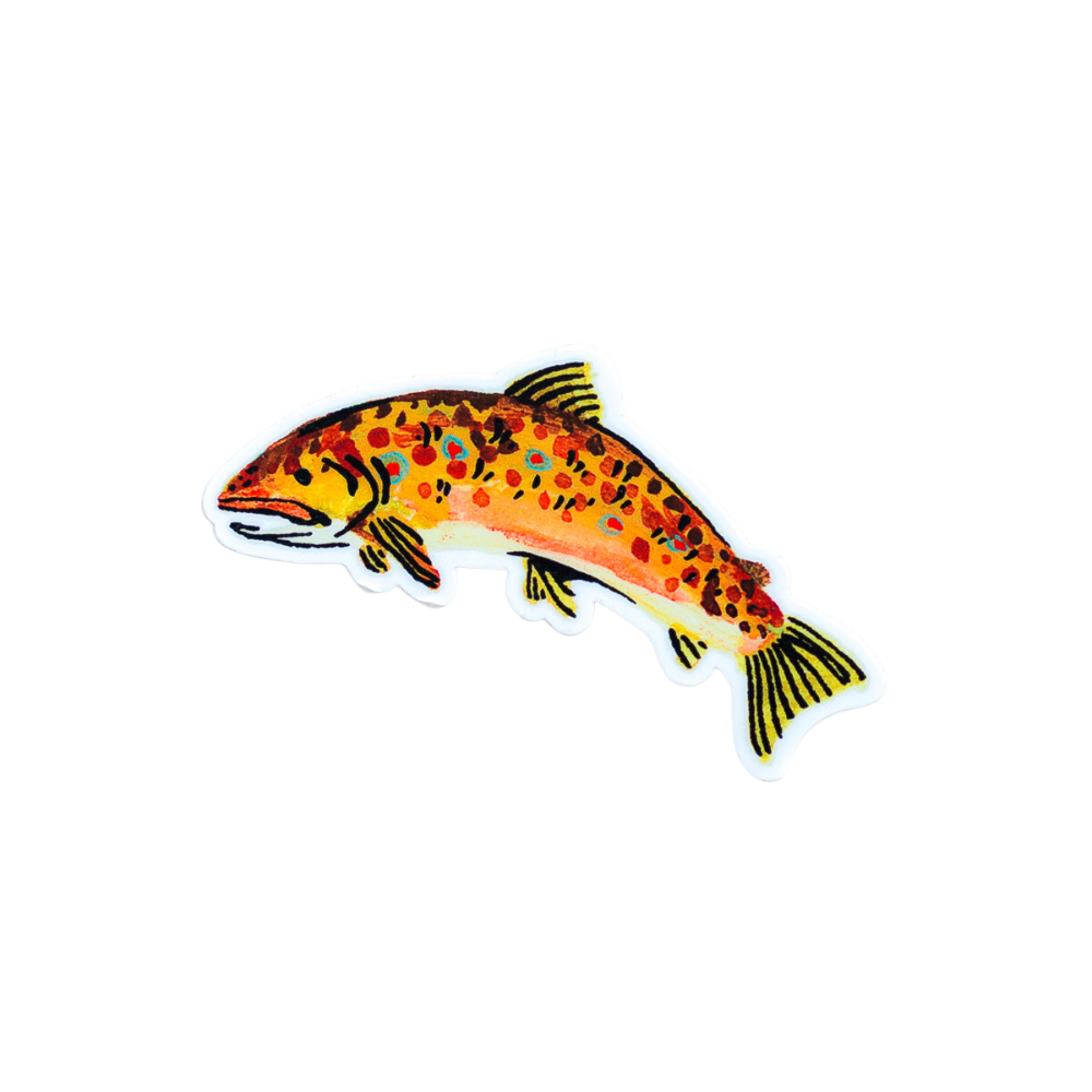 Brown Trout Vinyl Sticker