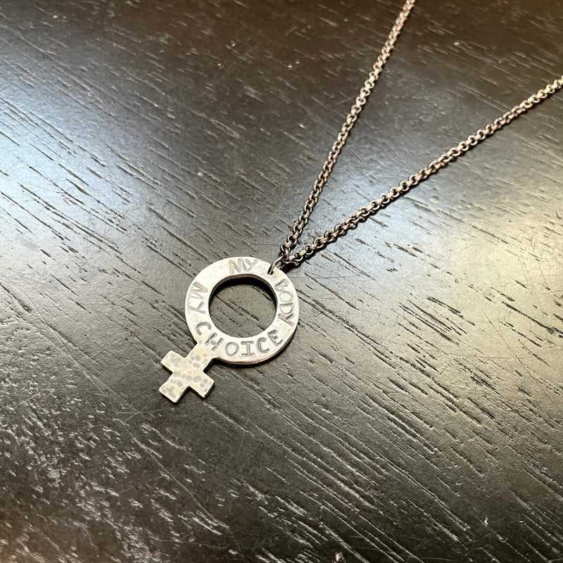 My Body My Choice Sterling Pendant