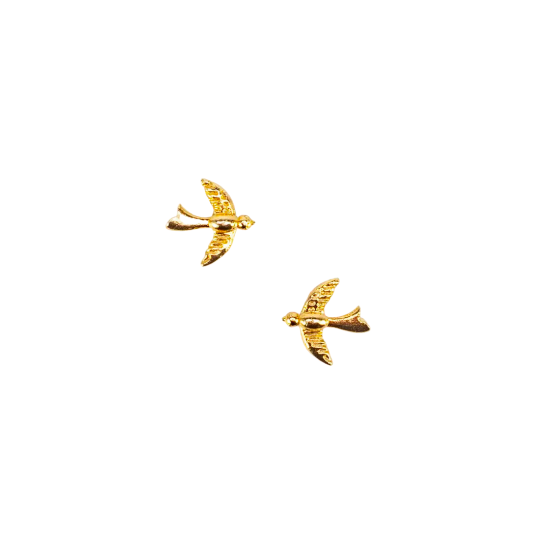 Flying Bird Post Earrings