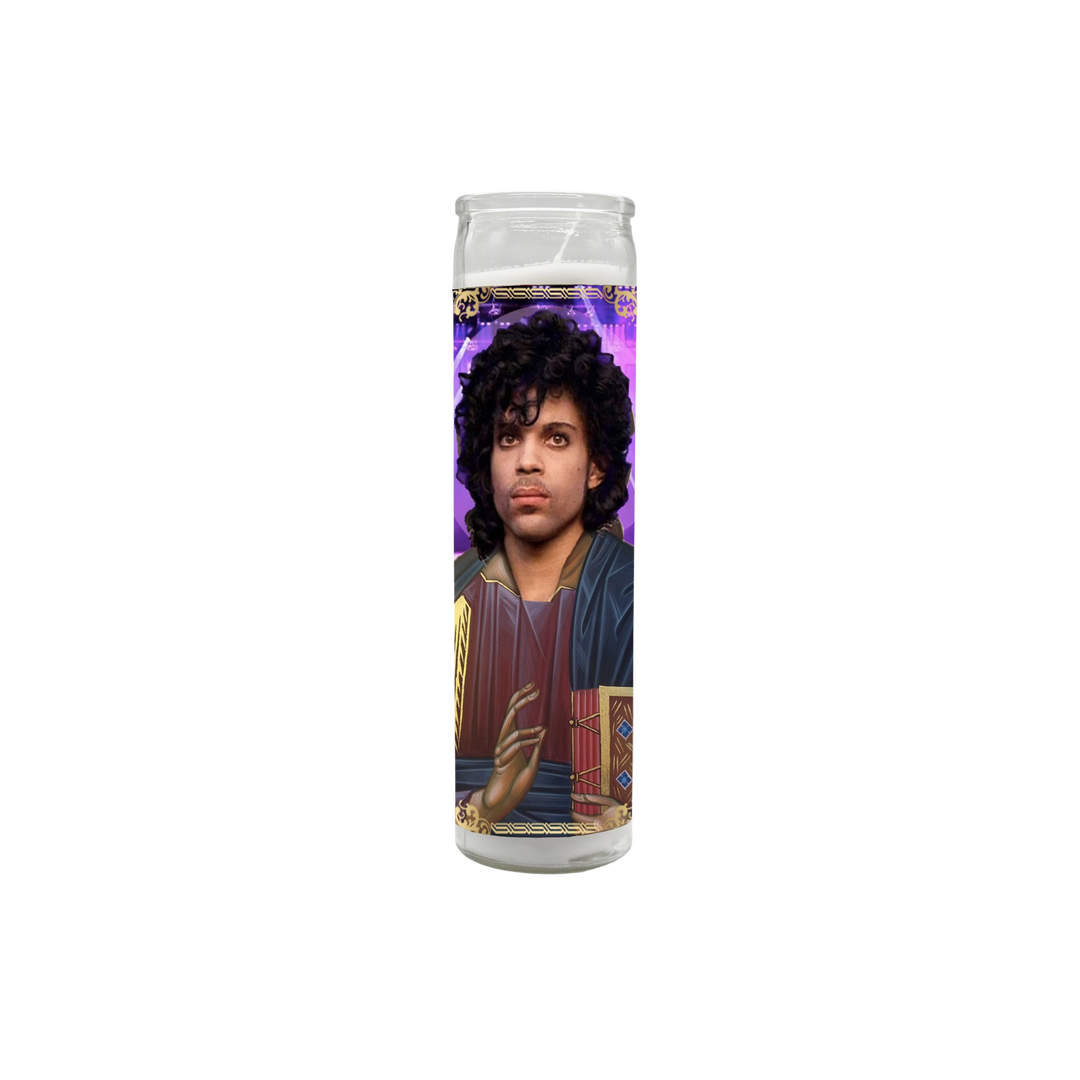 Saint High Priest of Pop Candle (Prince)