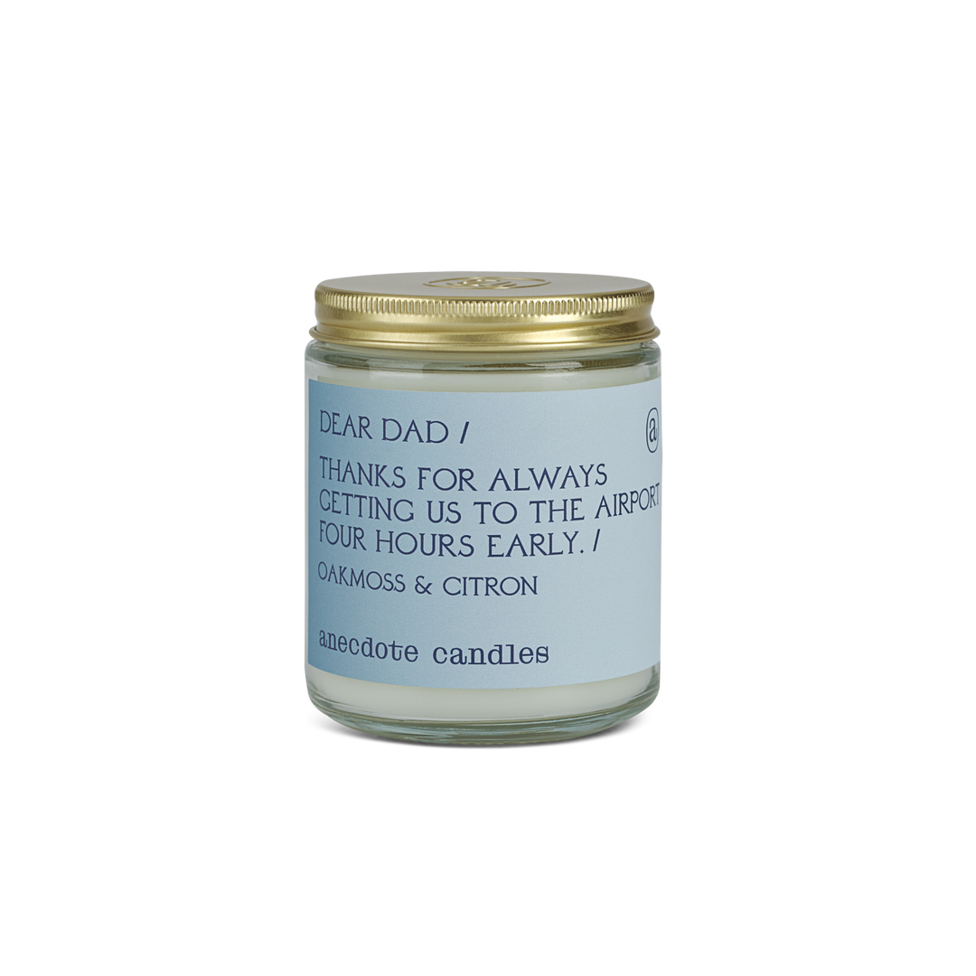 Dear Dad (Oakmoss & Citron) Glass Jar Candle