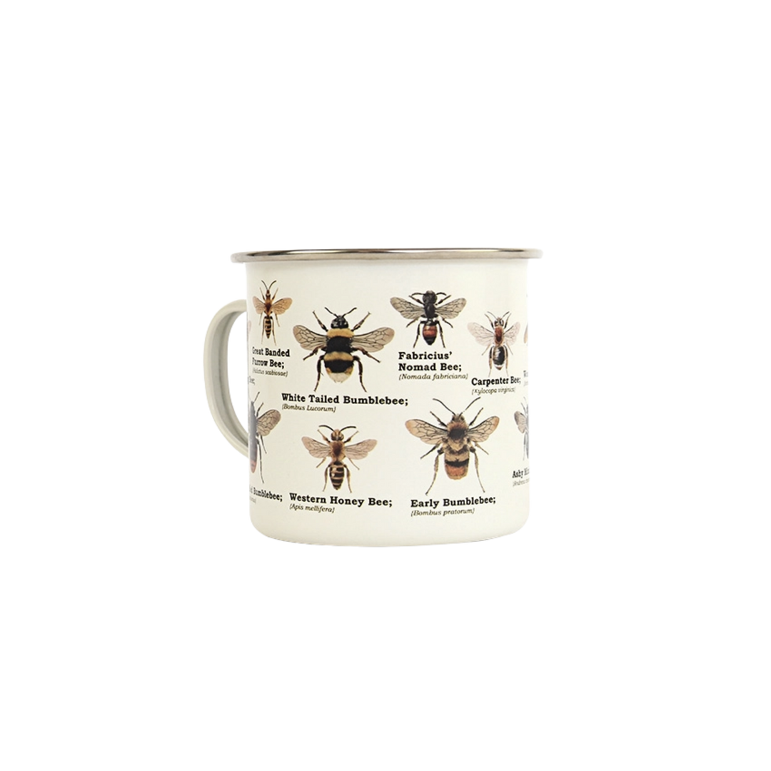 Bee Enamel Mug