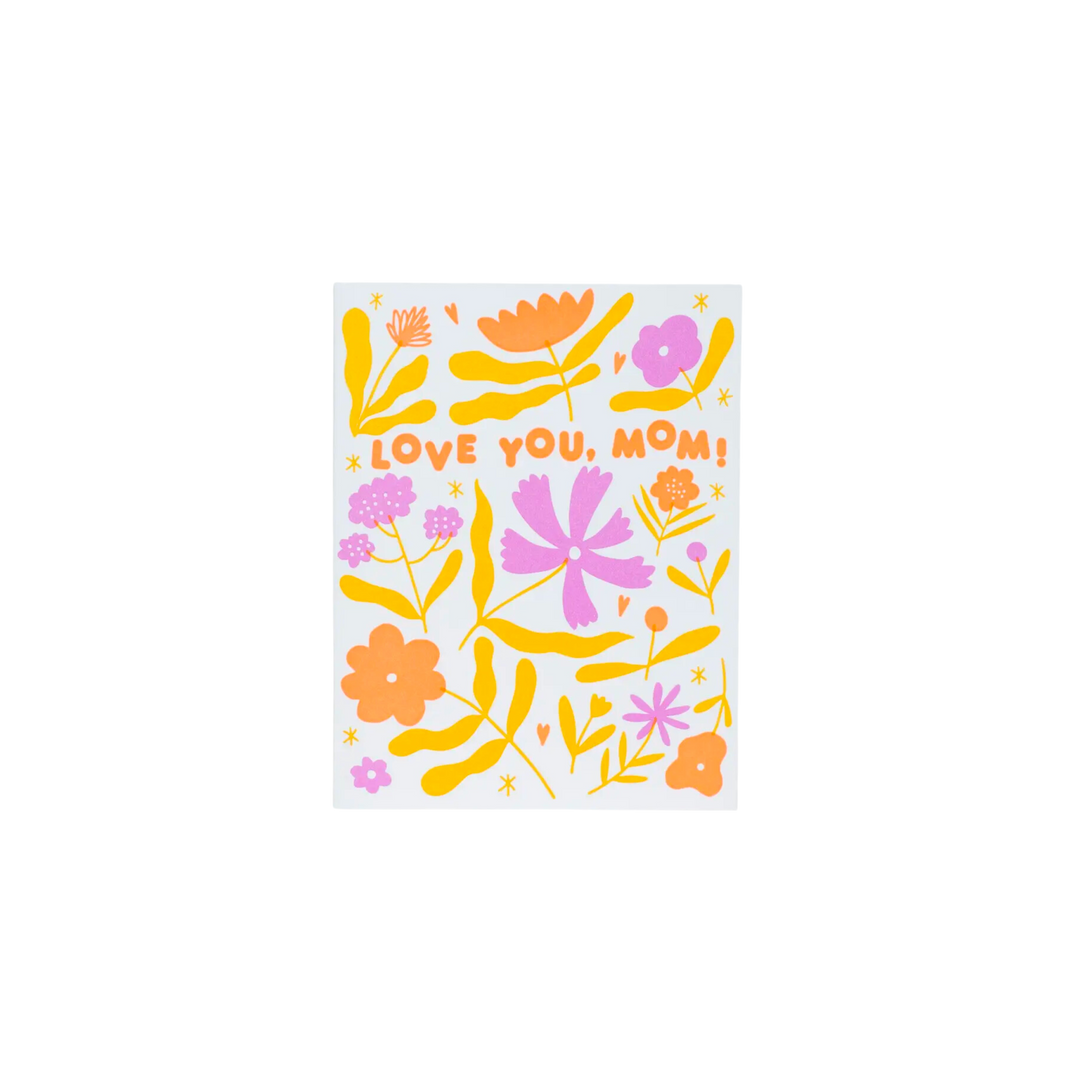 Mother's Day Scattered Floral Card