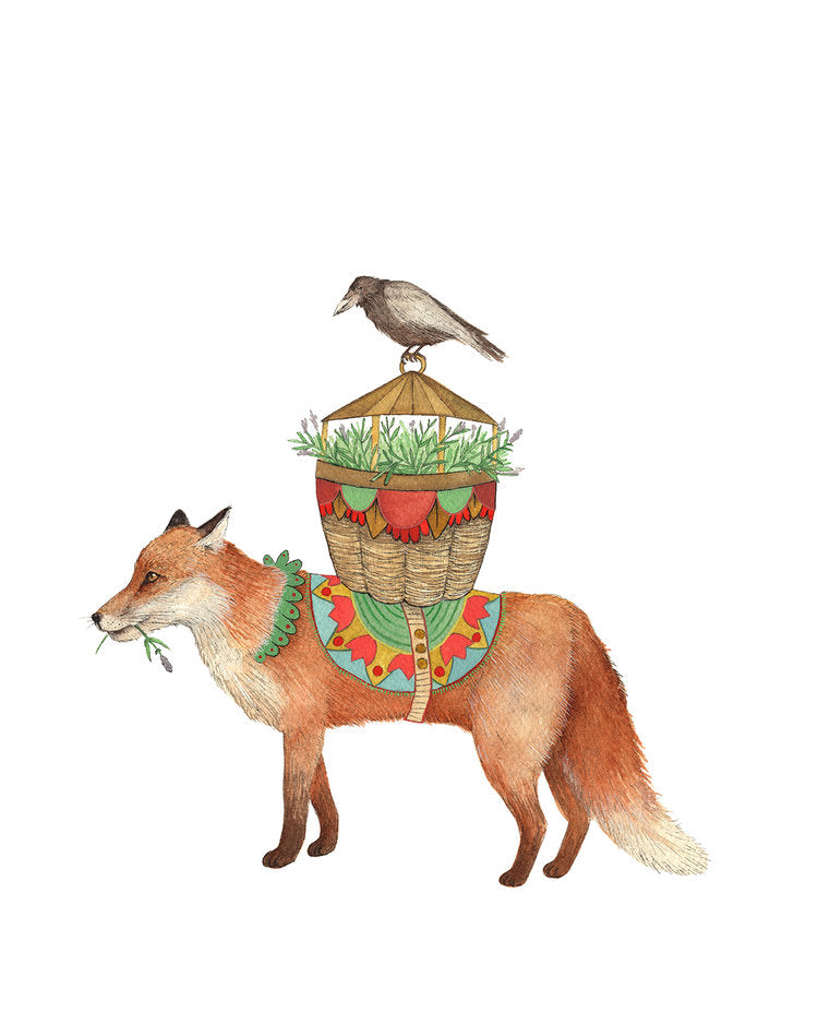 Flower Messenger: The Fox - Art Print