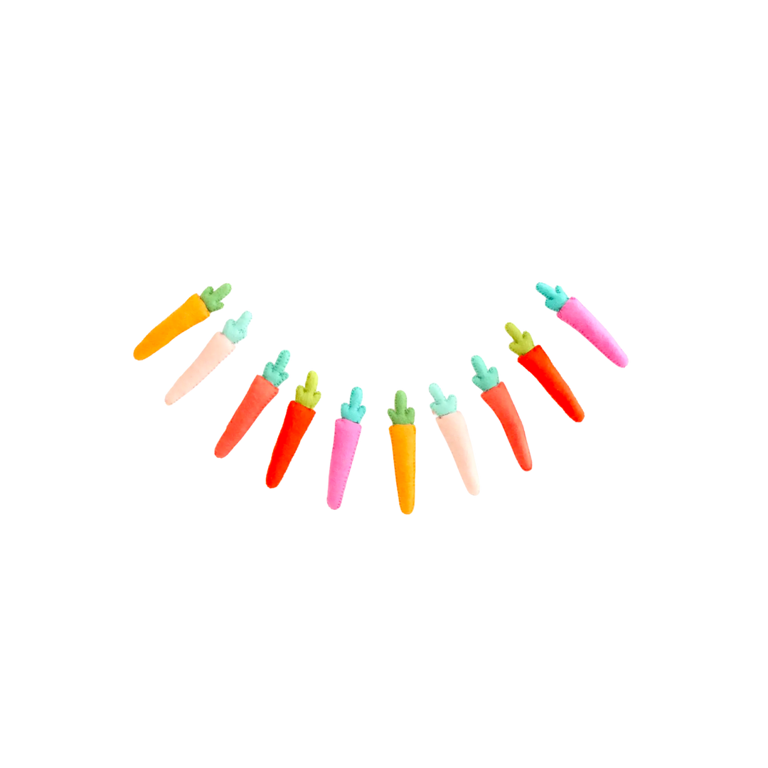 Carrot Felt Garland
