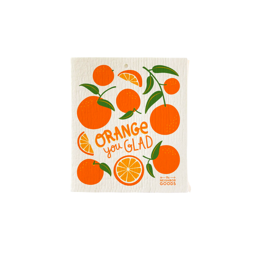 Orange You Glad Sponge Cloth